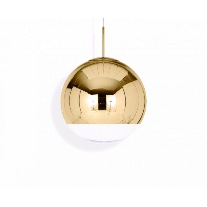 Tom Dixon MIRROR BALL LED riippuvalaisin kulta Ø 50 cm Nomart