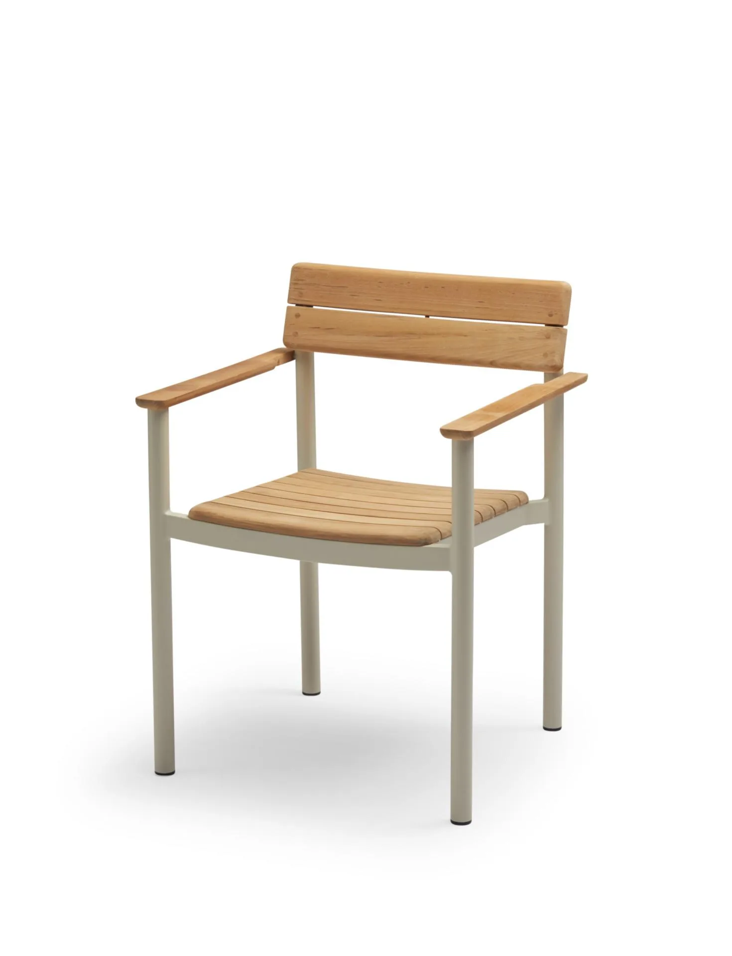 Fritz Hansen PELAGUS -armchair, light ivory/teak
