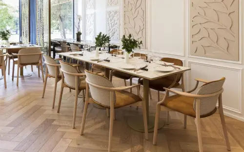 Andreu World SOLO chair, front upholstered SI3020 - Image 3