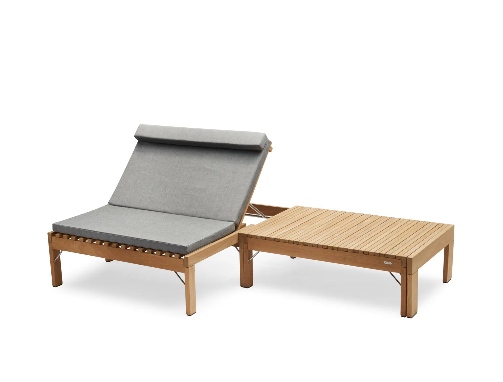 Fritz Hansen RIVIERA LOUNGE -sunbed with cushion, ash