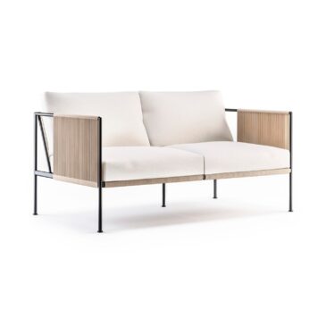 Röshults GARDEN ANTIBES -2-seater sofa, sand / off-white