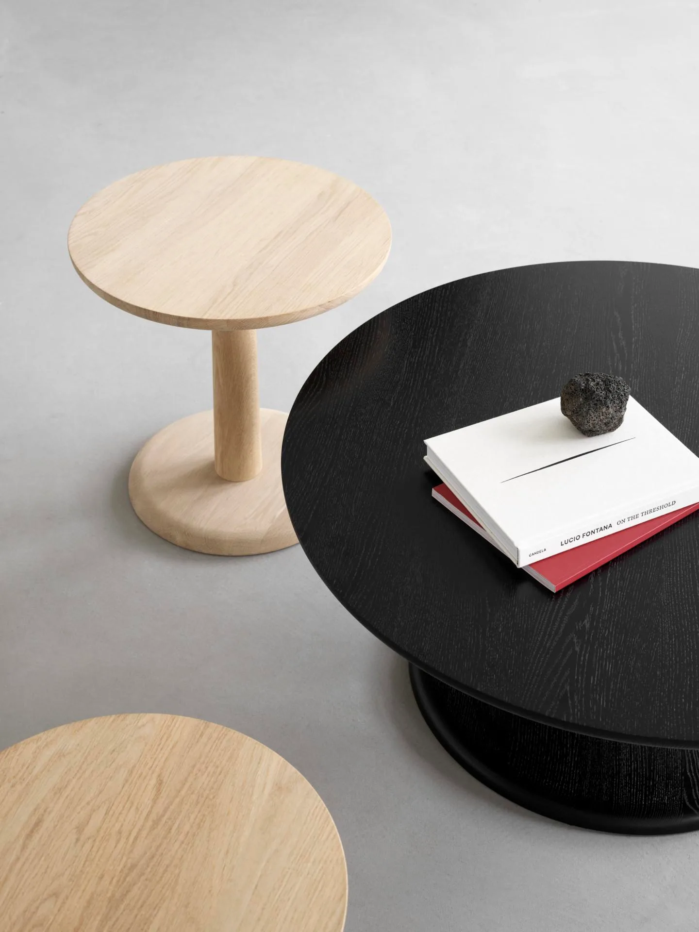 Fredericia PON coffee table Ø 35 cm, soaped oak - Image 4