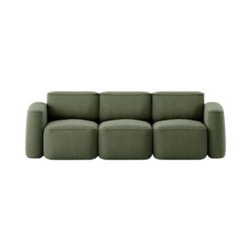 Massproductions PATCH 3-seater sofa, slim