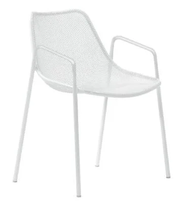 Emu ROUND -käsinojallinen tuoli, valkoinen