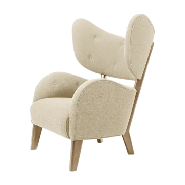Audo Copenhagen MY OWN CHAIR -nojatuoli, vaalea beige/tammi