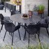 Cane-line JOY -dining table Ø 144 cm, dark grey / black - Image 2