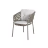 Cane-line OCEAN chair with cushions, taupe / light brown