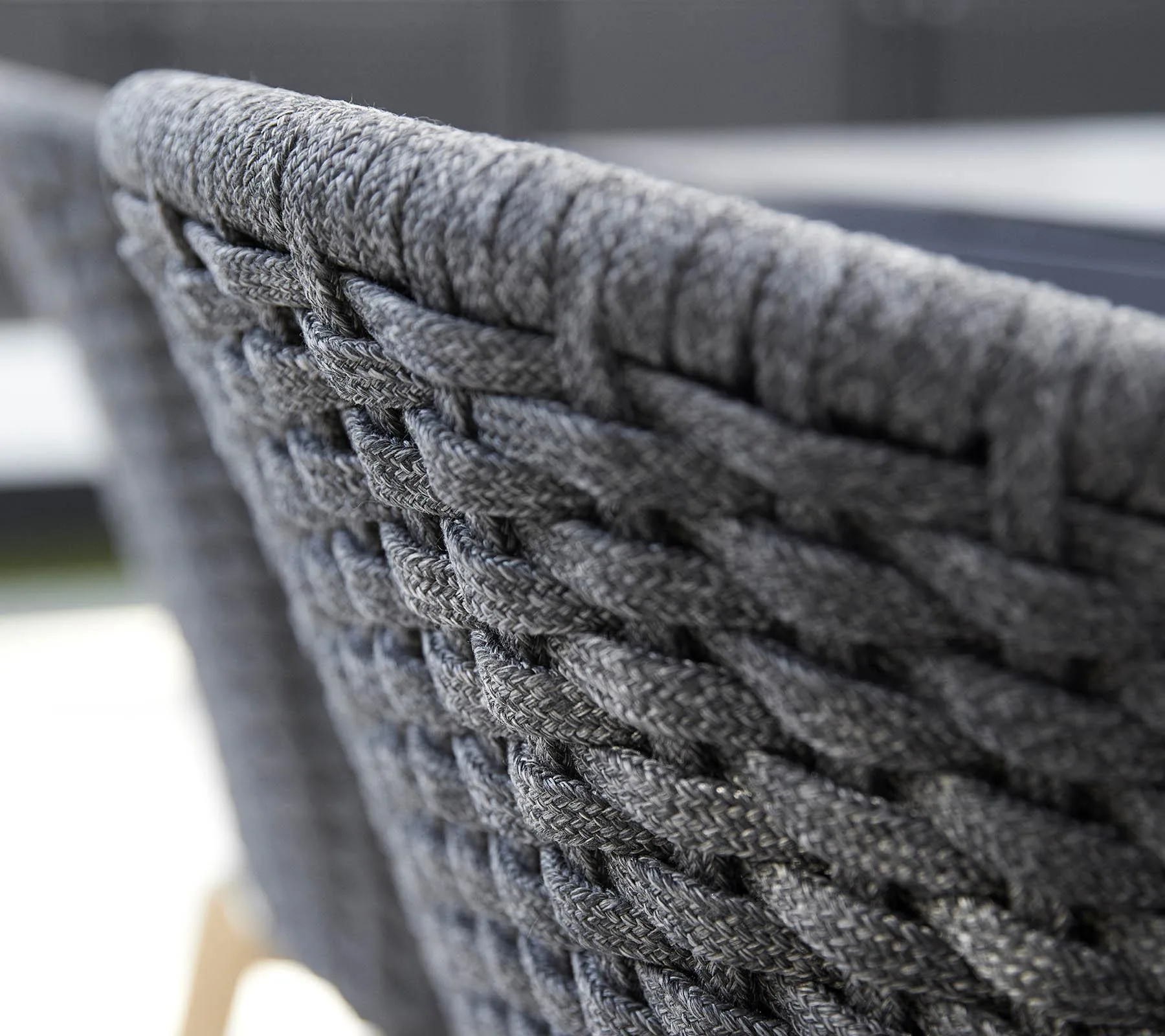 Cane-line PEACOCK -chair, grey / dark grey / teak - Image 3