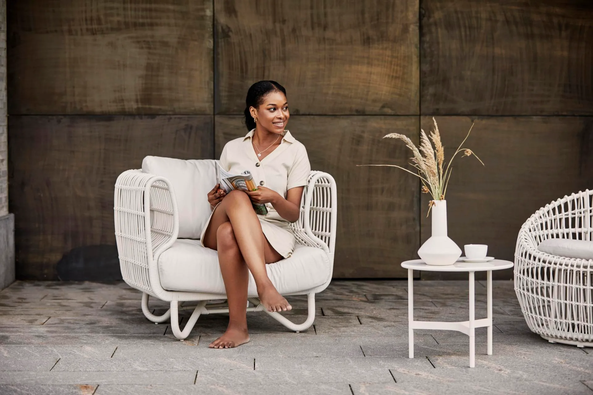 Cane-line NEST 2-seater sofa, white - Image 4