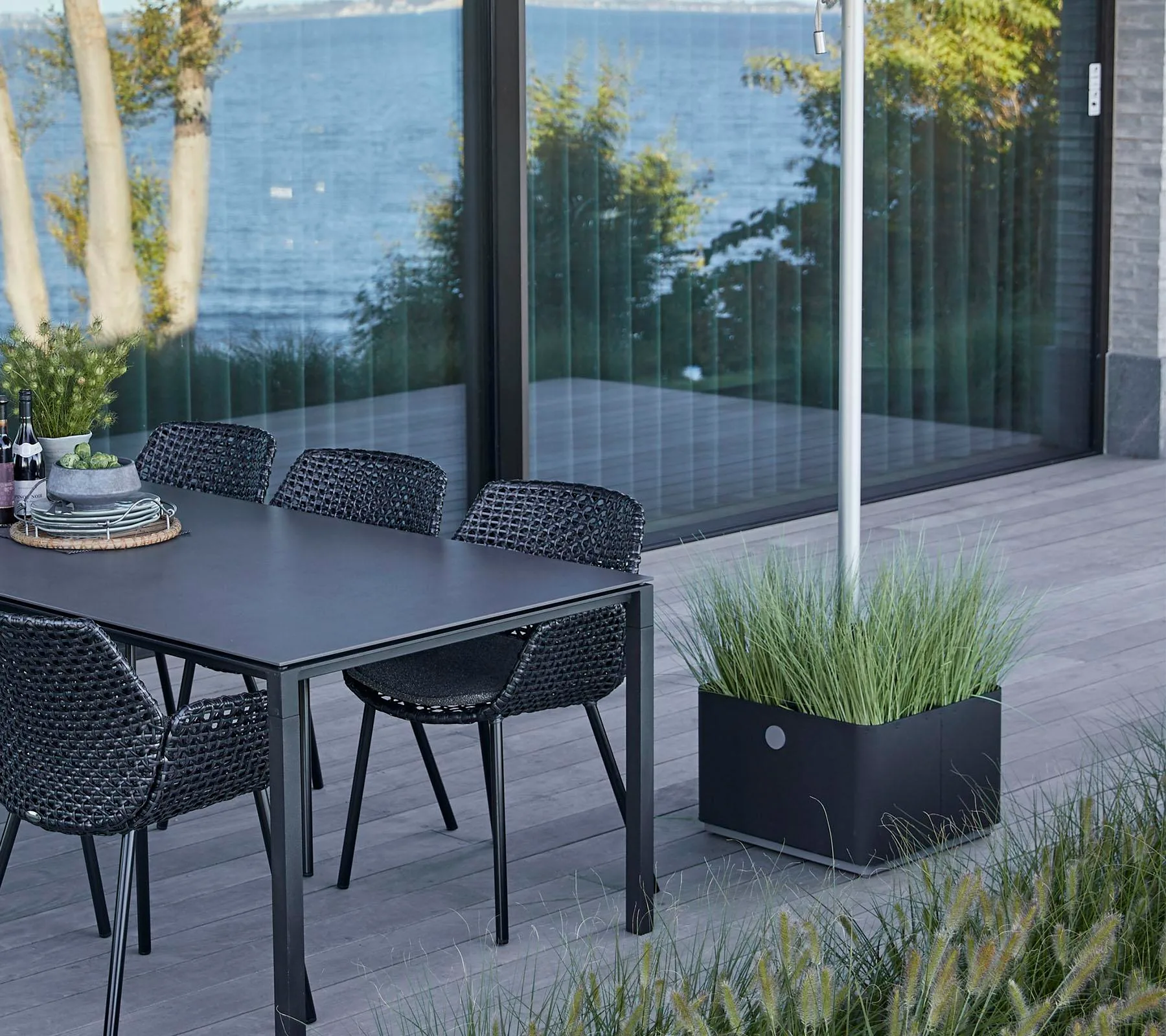 Cane-line GROW -parasol base 50x50 cm, dark grey - Image 4