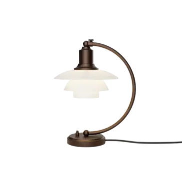 Louis Poulsen PH 2/2 LUNA -pöytävalaisin, aged brass