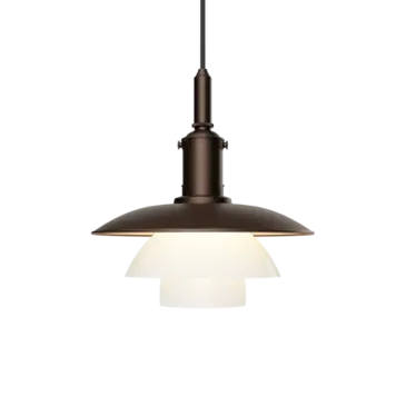 Louis Poulsen PH 3/3-riippuvalaisin, aged brass