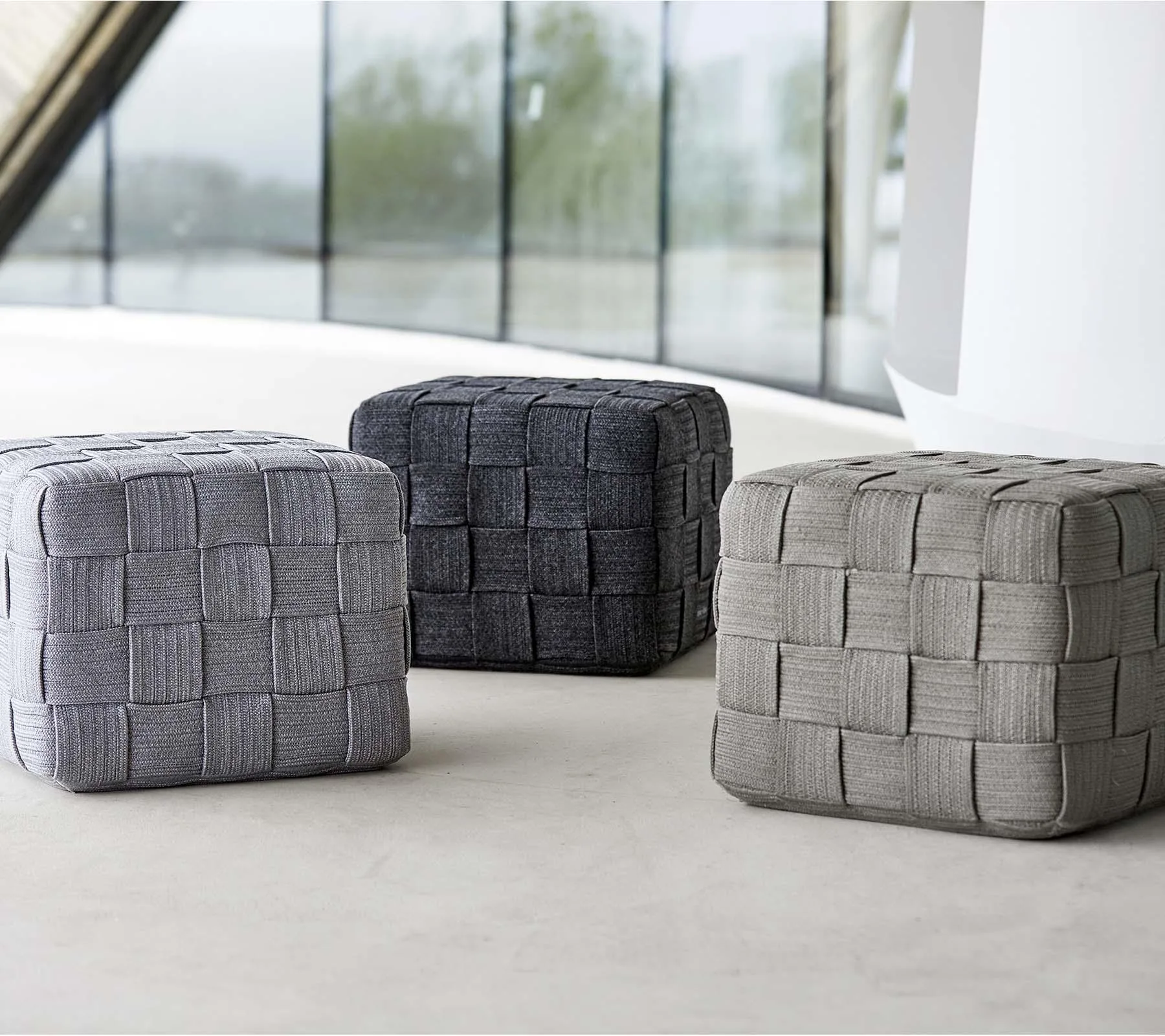 Cane-line CUBE -footstool, taupe - Image 2