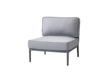 Cane-line CONIC single seater, light grey