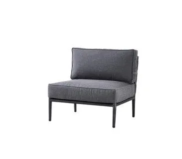Cane-line CONIC single seater, dark grey