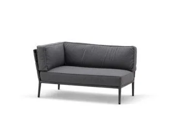 Cane-line CONIC 2-seater right, dark grey