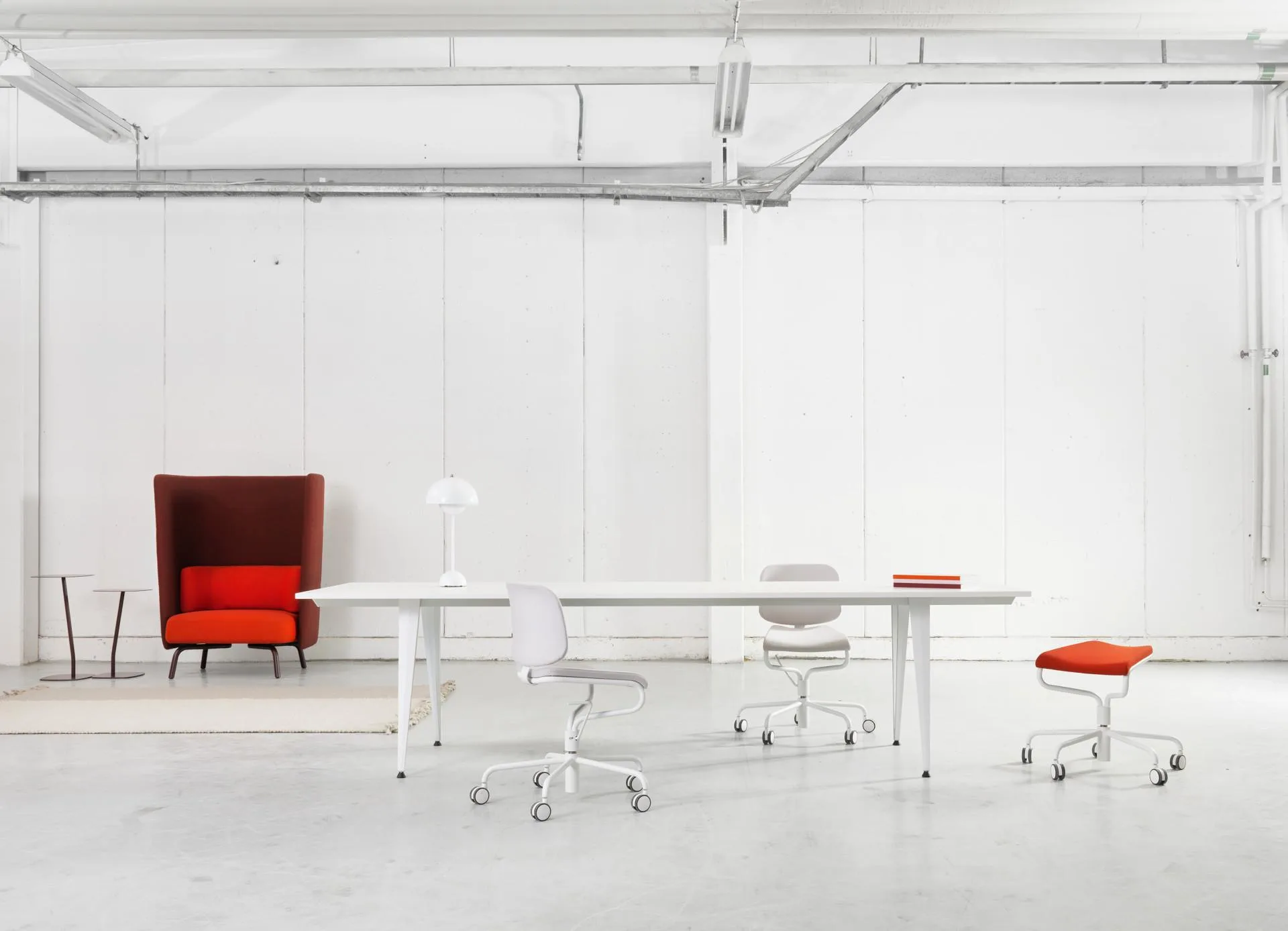 Lammhults ATTACH table, 240x120 cm, white - Image 3
