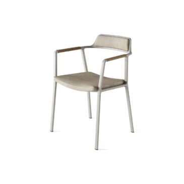 Vipp 711 Open-Air chair, light grey/beige