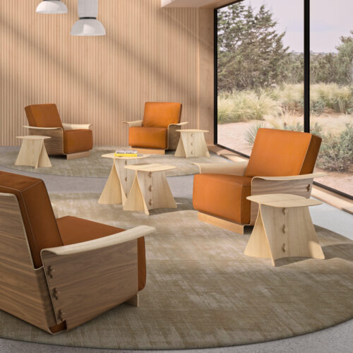 Andreu World ALLA side table/stool ME2695 - Image 5