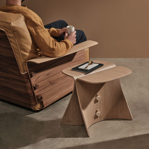 Andreu World ALLA side table/stool ME2695 - Image 3