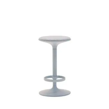 Andreu World HULA barstool 65,5 cm, upholstered seat, light blue BQ2797