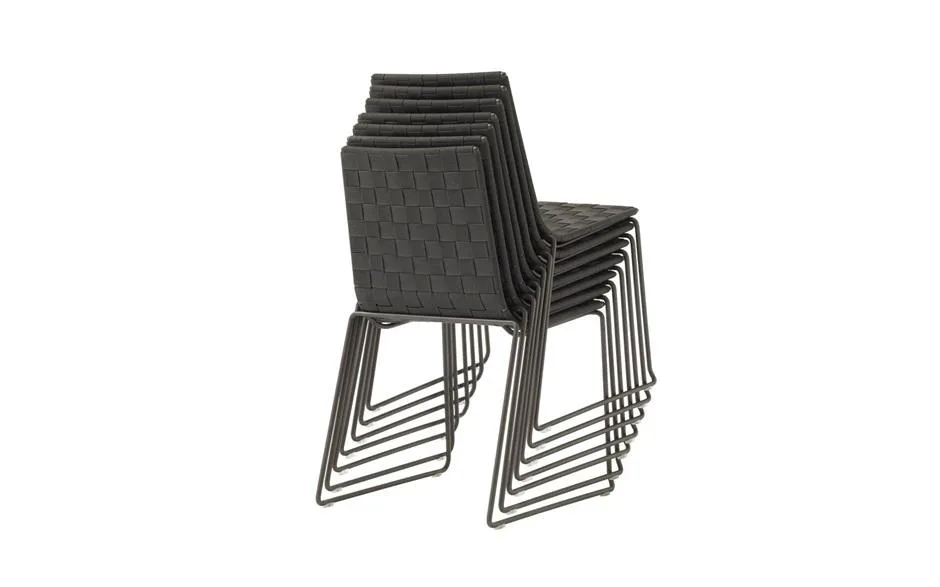 Andreu World TRENZA dining chair, black SI0700 - Image 3