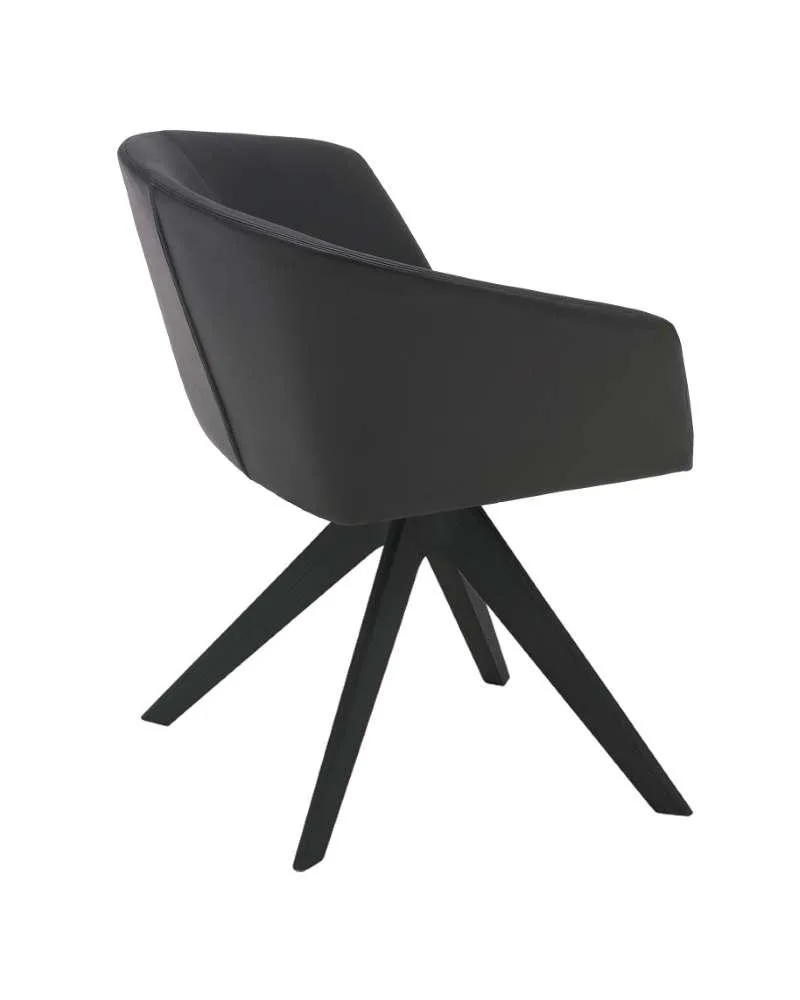 Andreu World BRANDY -tuoli, tummanharmaa/musta pyökki SO2997 - Image 3