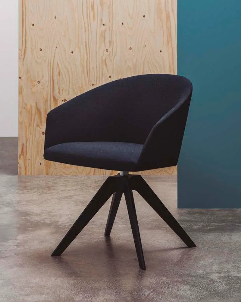 Andreu World BRANDY -tuoli, tummanharmaa/musta pyökki SO2997 - Image 4