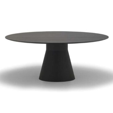 Andreu World REVERSE CONFERENCE table, Ø160 cm, black ME14002