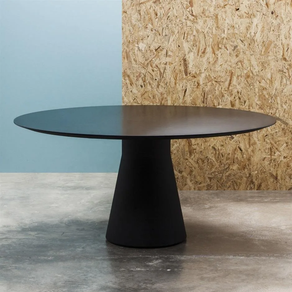 Andreu World REVERSE CONFERENCE table, Ø160 cm, black ME14002 - Image 3
