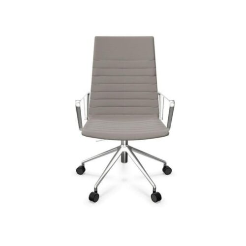 Andreu World FLEX EXECUTIVE -työtuoli, medium selkänoja, harmaa/alumiini SO1860