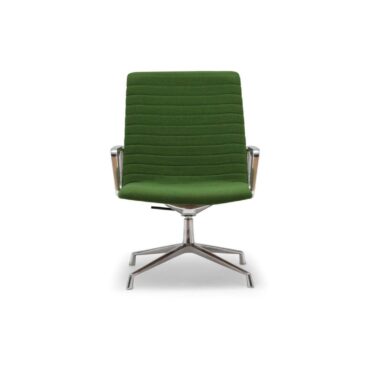 Andreu World FLEX EXECUTIVE chair, low back, green/aluminium SO1844