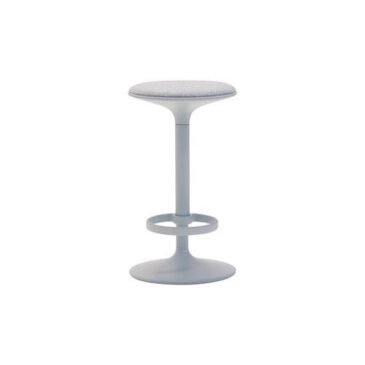 Andreu World HULA barstool 65,5 cm, upholstered seat, light blue BQ2797