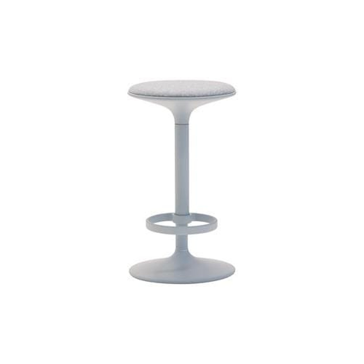Andreu World HULA barstool 65,5 cm, upholstered seat, light blue BQ2797