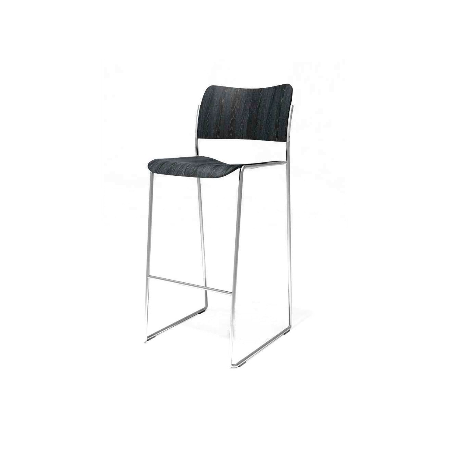 Howe 40/4 bar stool, plywood/steel
