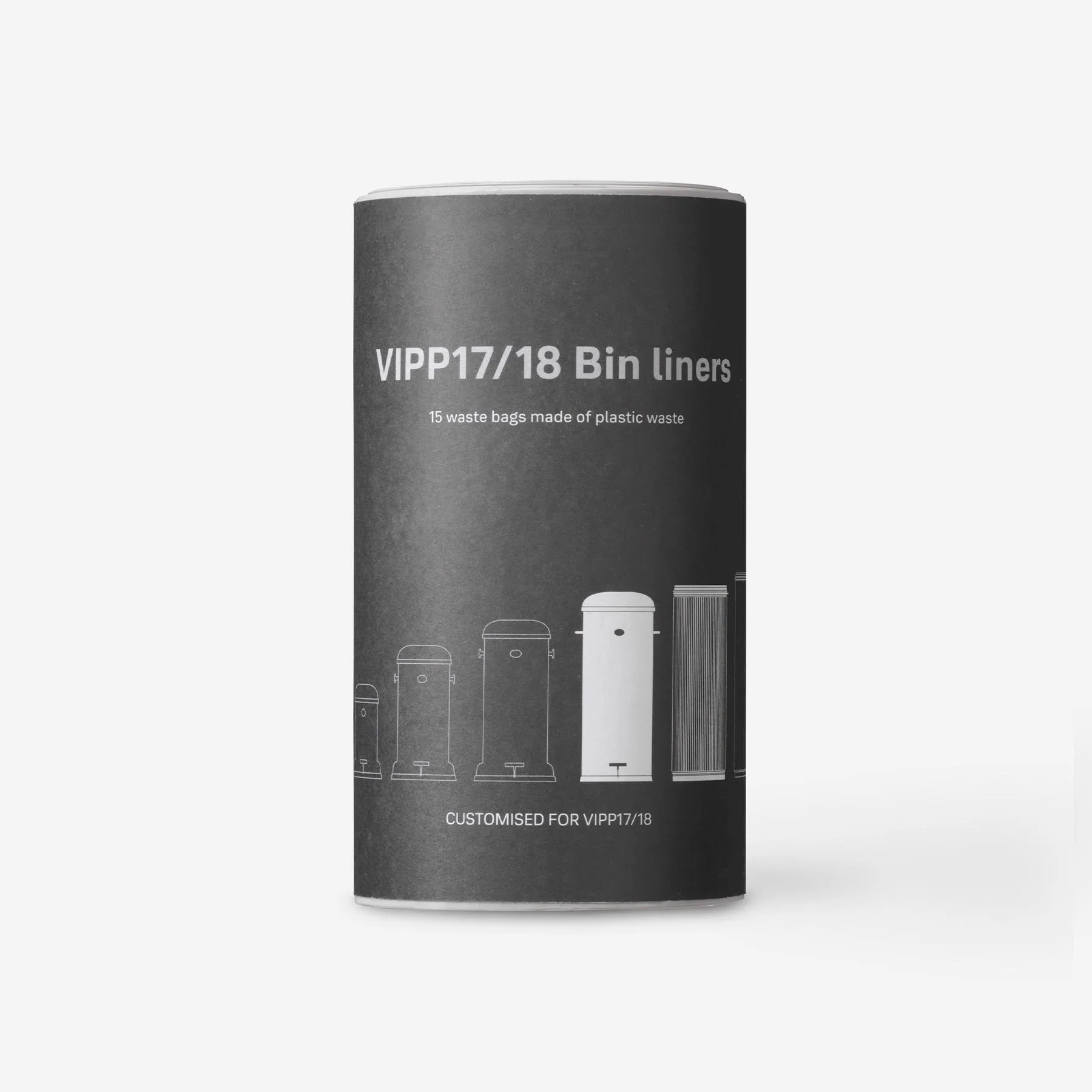 Vipp 17/18 roskapussit, 8 rullaa