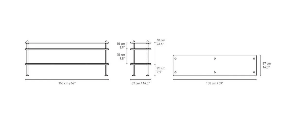 Carl Hansen BM0253 hylly, matala, öljytty pähkinä - Image 5
