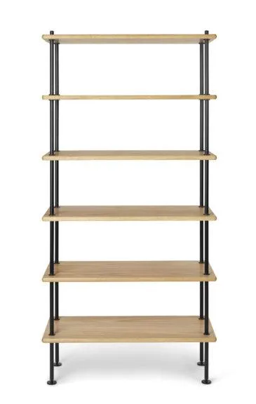 Carl Hansen BM0253 shelving system, high, oiled oak