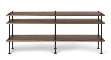 Carl Hansen BM0253 shelving system, low, oiled walnut