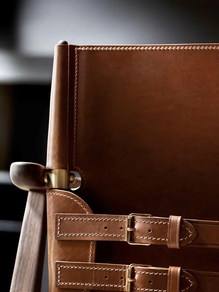 Carl Hansen BM1106 HUNTSMAN -tuoli, öljytty pähkinä/nahka - Image 3