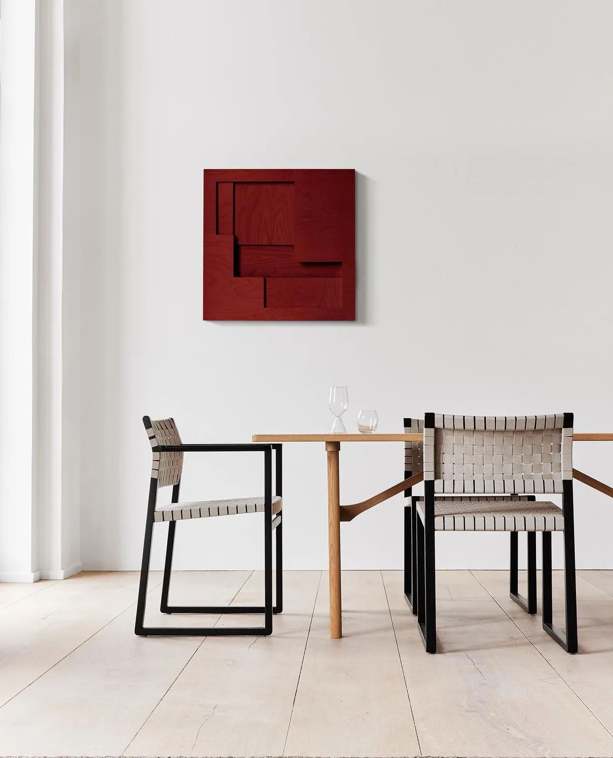 Fredericia BM84 6284 -dining table, 180x90 cm, light oiled oak - Image 3