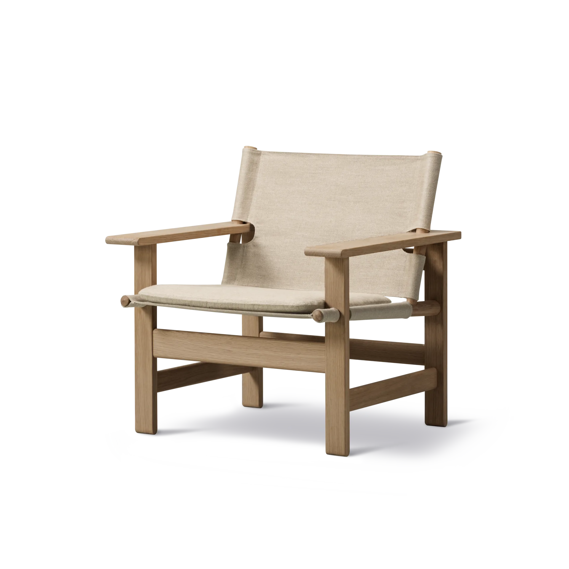 Fredericia THE CANVAS CHAIR -nojatuoli, luonnonväri/valkoöljytty tammi - Image 2