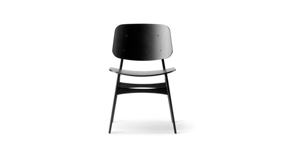 Fredericia SØBORG 3050 chair, black lacquered oak