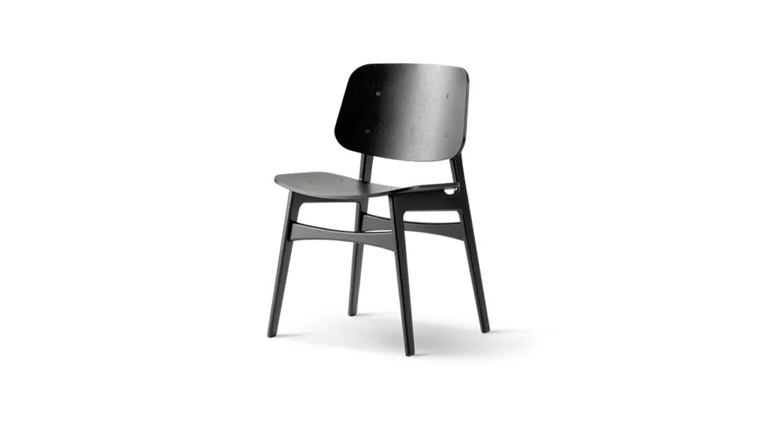 Fredericia SØBORG 3050 chair, black lacquered oak - Image 2