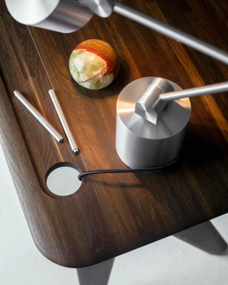 Tom Dixon SLAB desk, smoked oak - Image 6