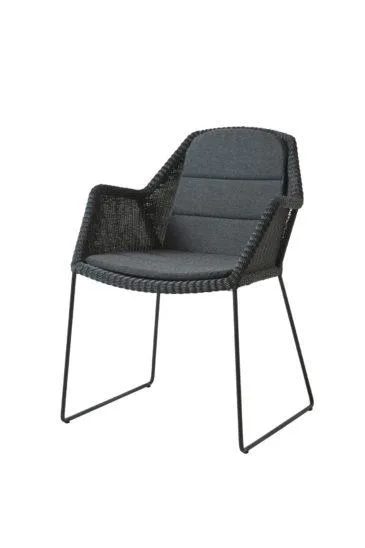 Cane-line BREEZE chair with covers, black
