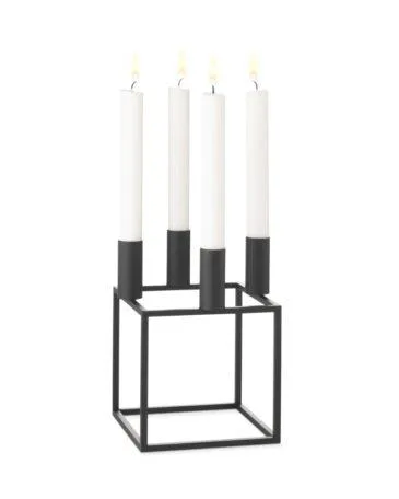 Audo Copenhagen KUBUS 4 -kynttilänjalka, musta