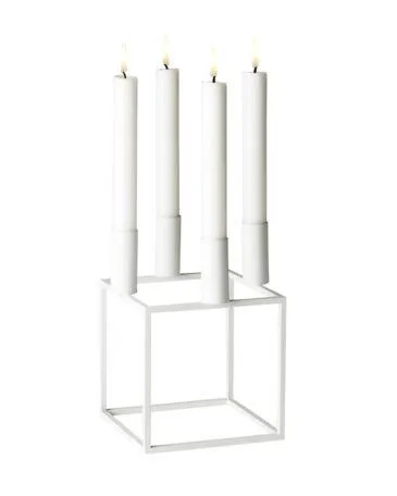 Audo Copenhagen KUBUS 4 -kynttilänjalka, valkoinen
