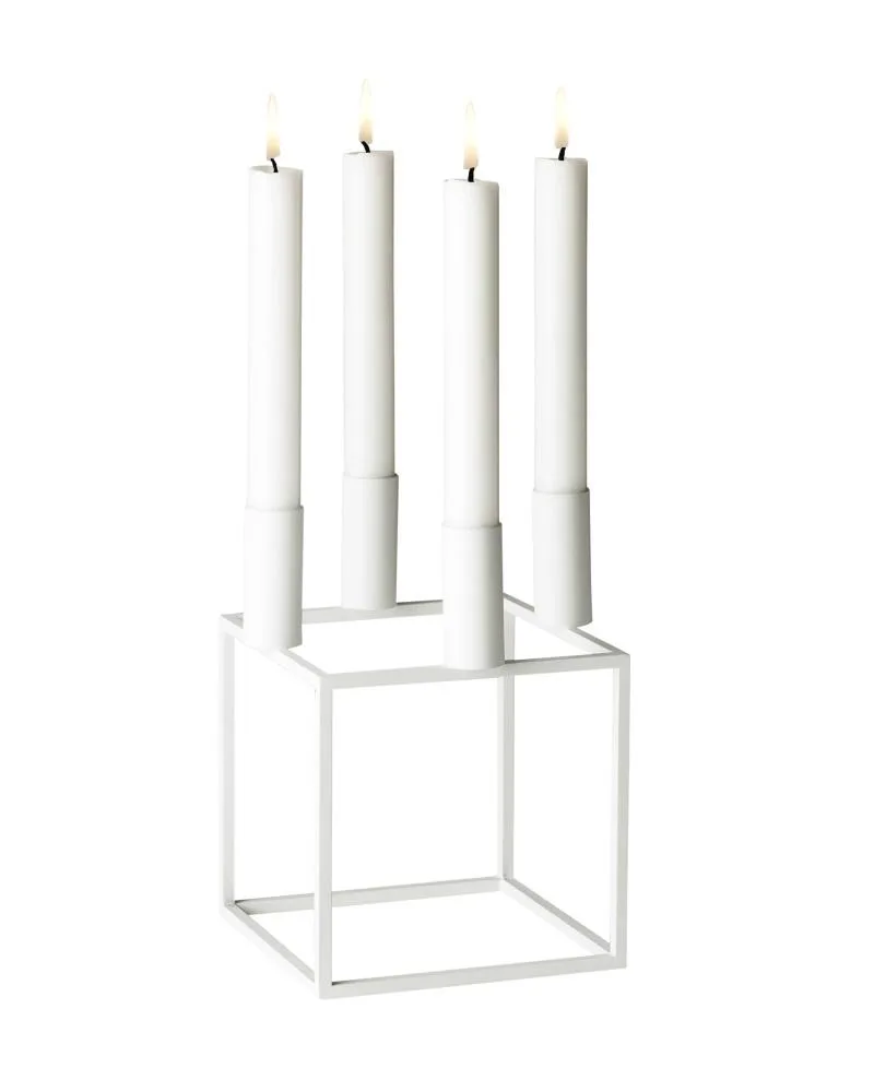 Audo Copenhagen KUBUS 4 -kynttilänjalka, valkoinen