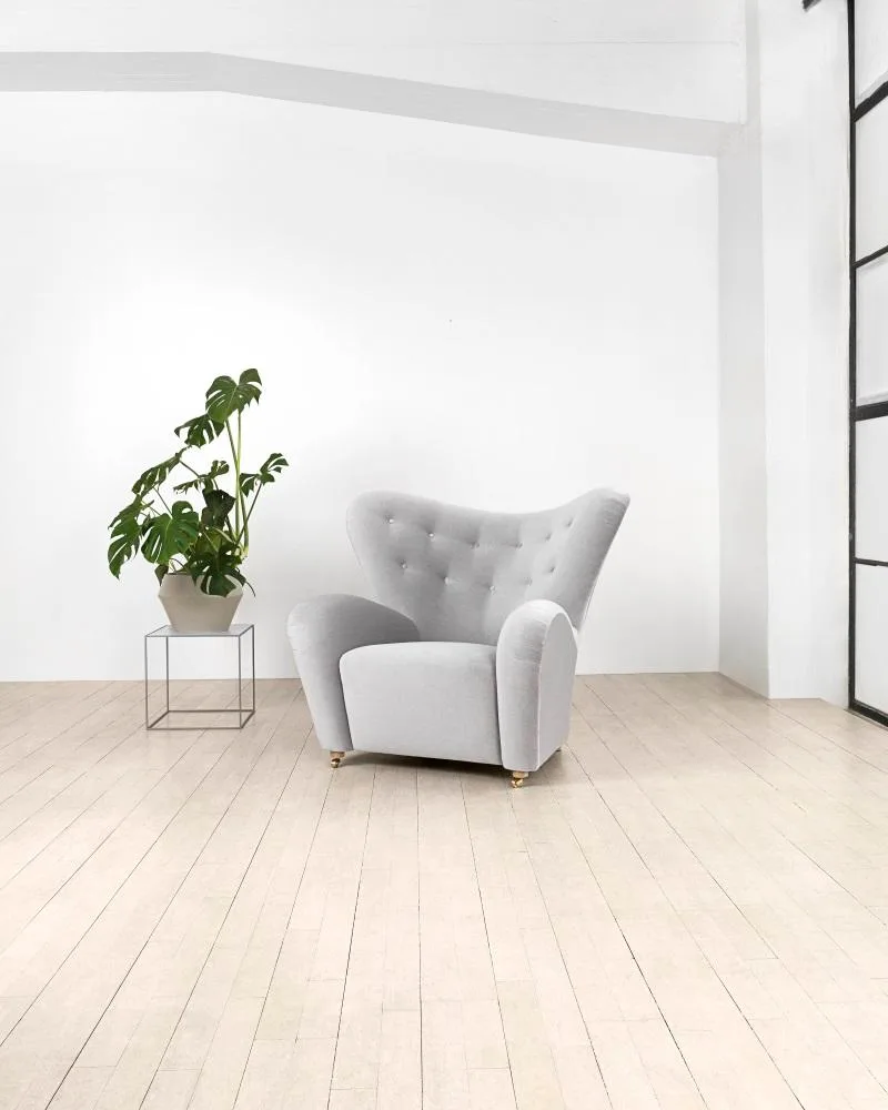 Audo Copenhagen THE TIRED MAN -nojatuoli, lampaankarva luonnonvalkoinen - Image 4